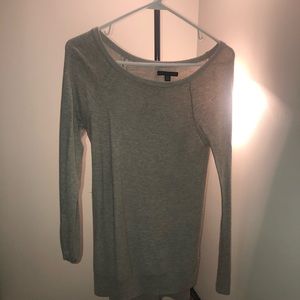 Grey waffle knit sweater